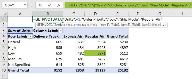GetPivotData In Excel Basic Example.7