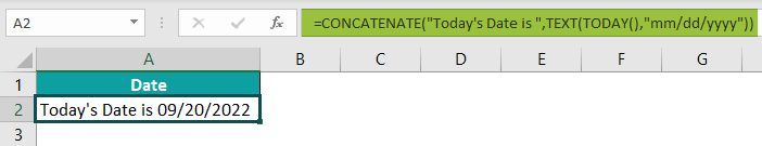 TODAY Excel Function Basic Example.2