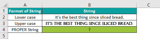 proper excel function Example 2