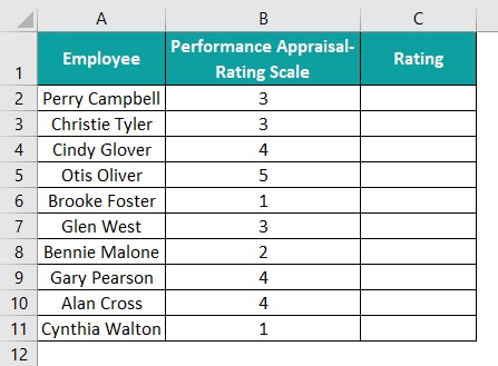 Switch excel function basic example