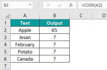 code excel function basic example - step 3