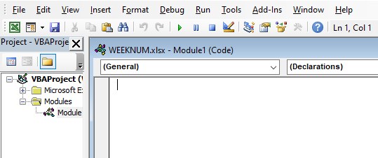 Weeknum FAQ - Step 2-code
