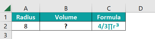 PI function in Excel - Example 2