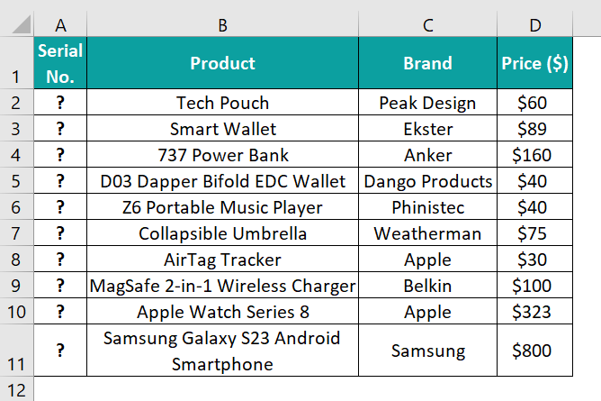 Excel ROWS Function - Example 4