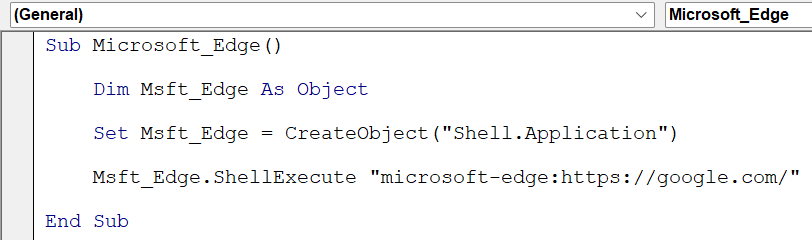 Excel VBA CreateObject - Example 3