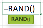 Randomize List in Excel - RAND Function Syntax