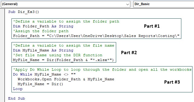 VBA DIR Function - Example 3 - code.jpg