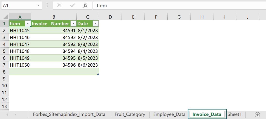 Import Data From Text File To Excel - Basic Example3 - Step 4