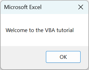 VBA Tutorial - Definition Example - 2
