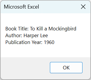 Excel VBA String Array - Example 3 - Step 10b