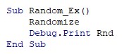 VBA Randomize - Intro Example