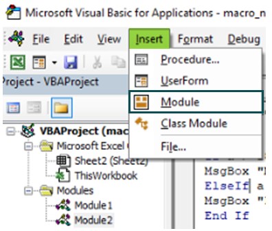 VBA Randomize - Module