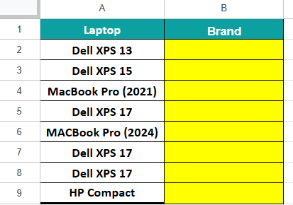 LEFT Function In GS Example 4